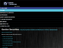Tablet Screenshot of gardonsecurities.com